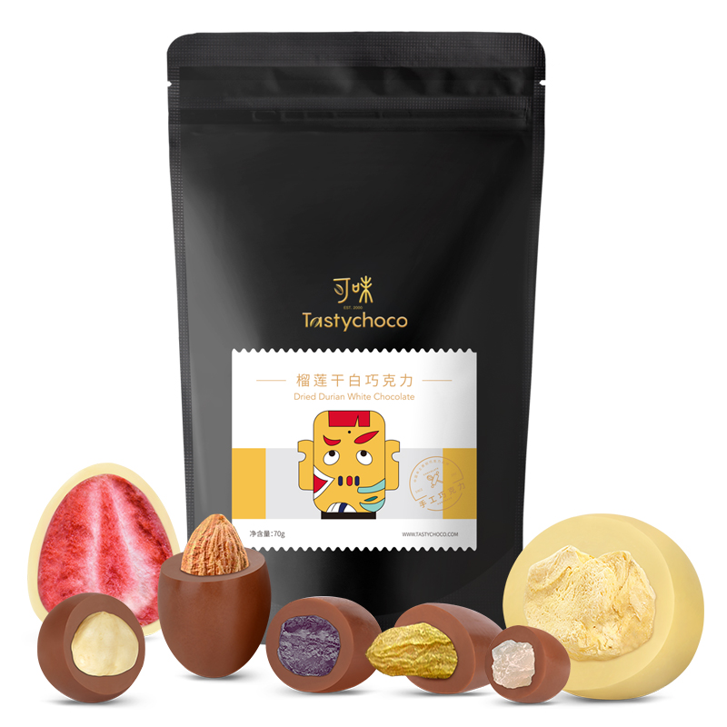 榴莲干白巧克力