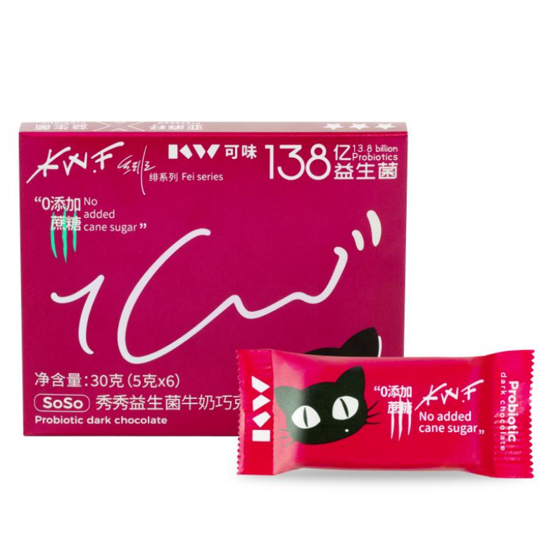 秀秀益生菌黑巧克力